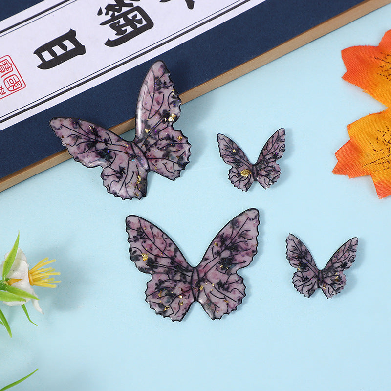 Wholesale  10pcs Shaped Butterfly Epoxy DIY Handmade Jewelry Accessories Earrings